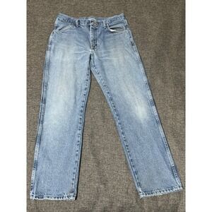 Rustler Men's 32x30 Jeans Blue Denim Straight Leg Workwear